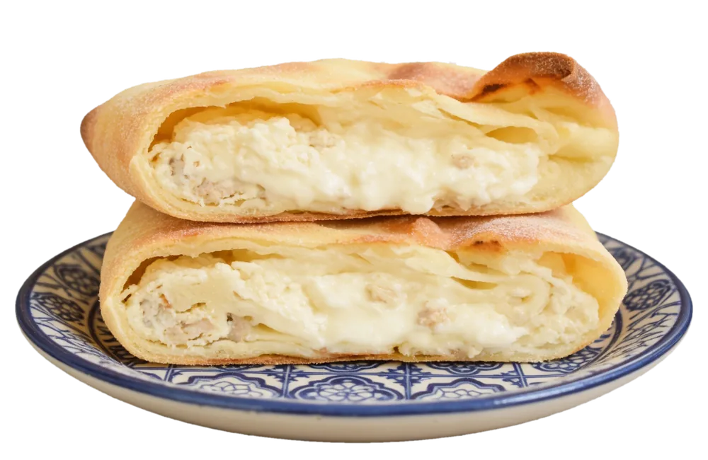 Focaccia ragusana con ricotta e salsiccia
