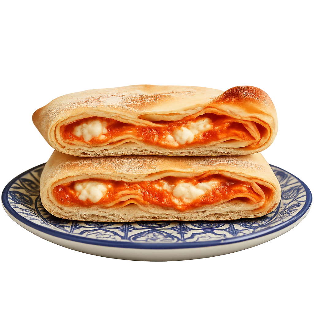 Scaccia Ricotta e Crema di Peperoni